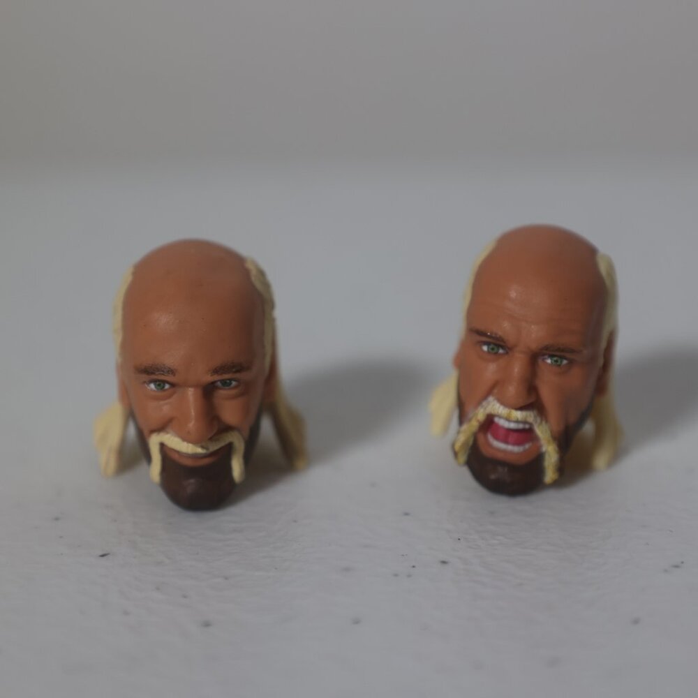 2 Mattel WWE Ultimate Edition Hollywood Hulk Hogan Heads Wcw nWo